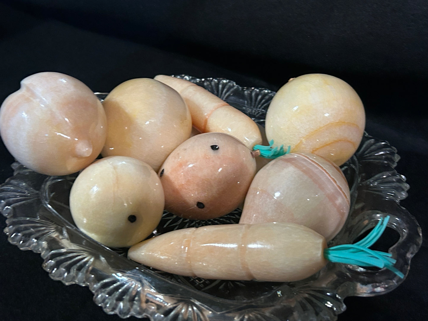 1950s Alabaster fruit set