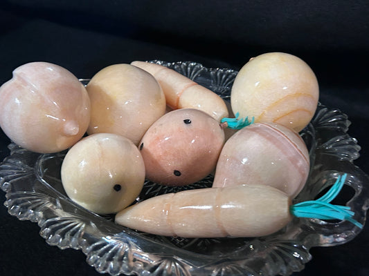 1950s Alabaster fruit set